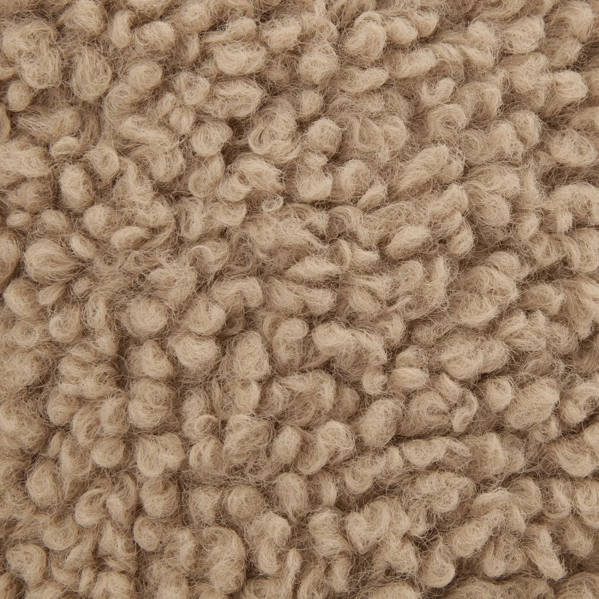 Discount Bouclair Emery Brown Teddy Throw Pillow