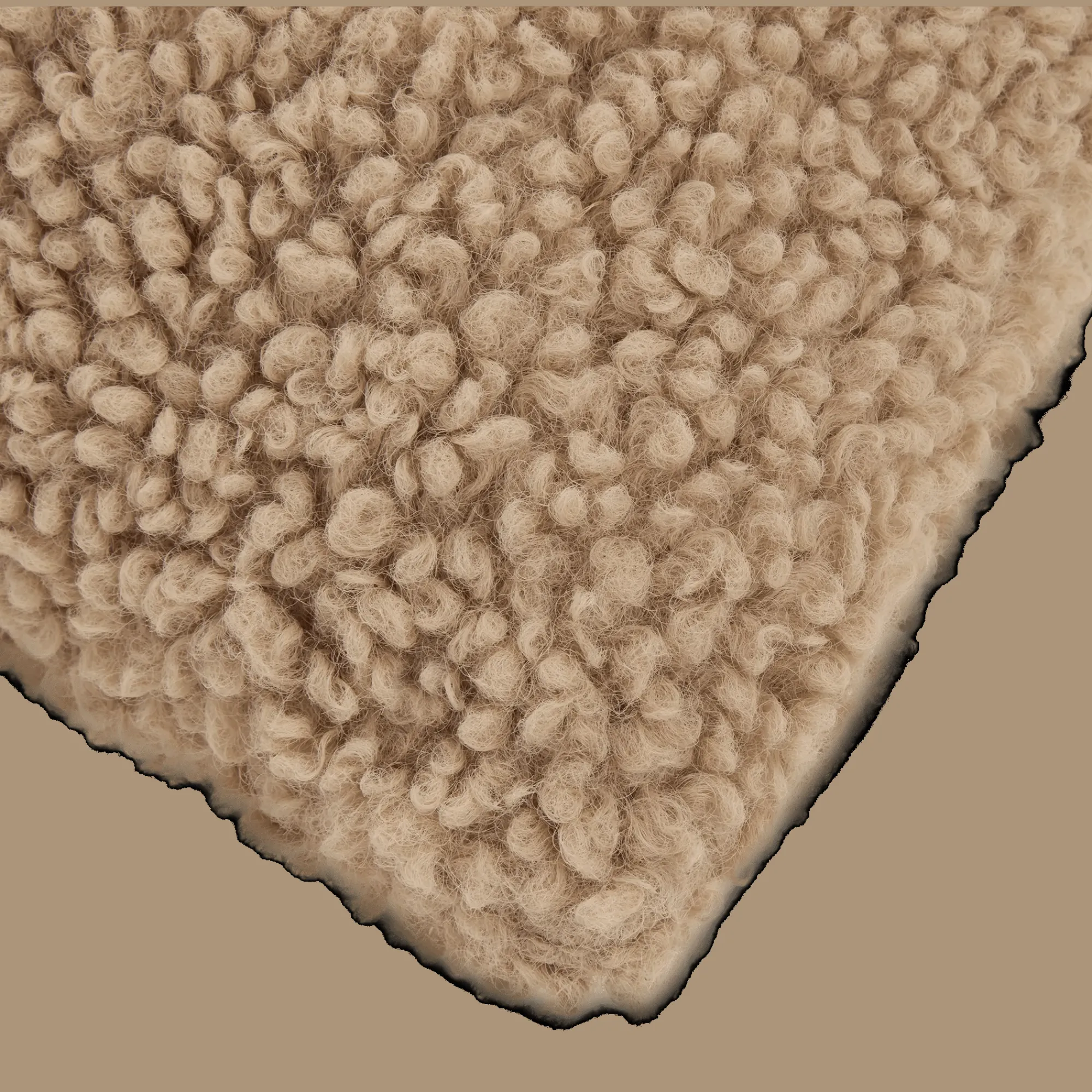 Discount Bouclair Emery Brown Teddy Throw Pillow