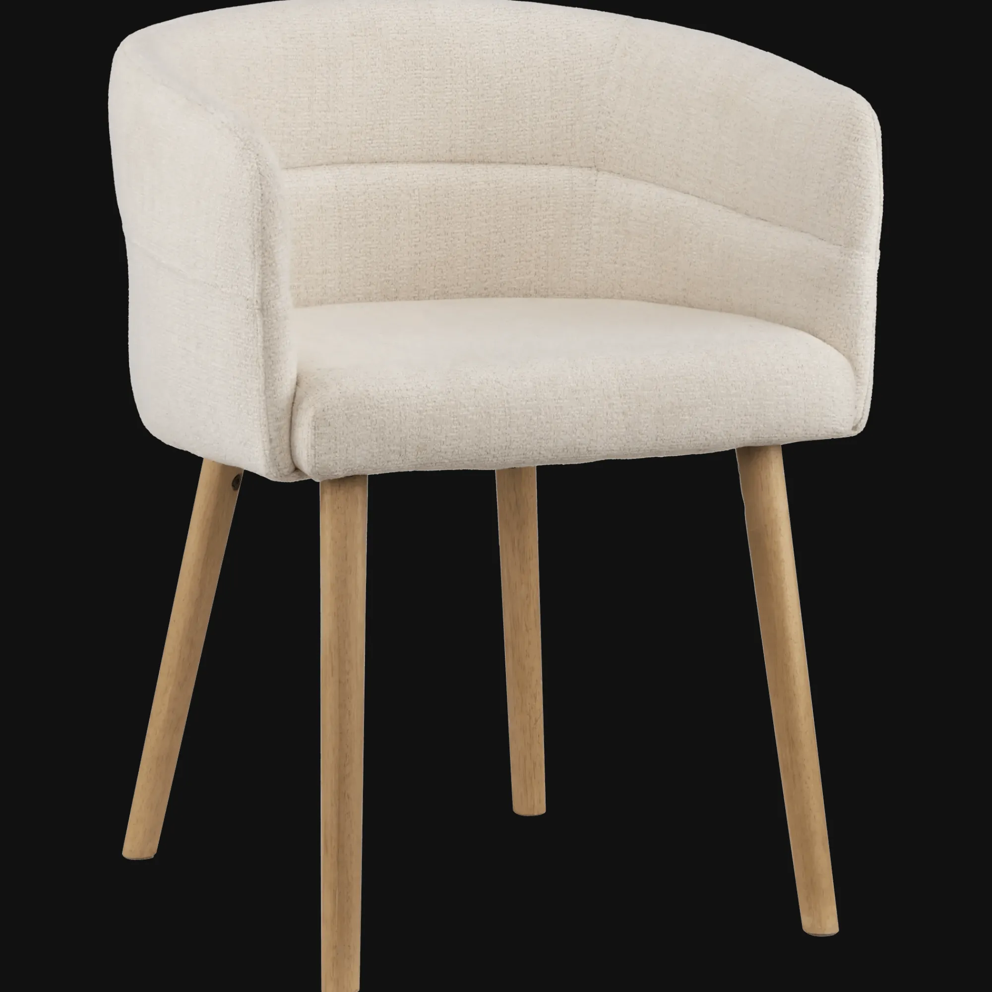 Best Bouclair Fabric and Mango Wood Accent Chair