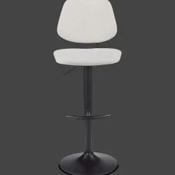 Hot Bouclair Fabric and Metal Adjustable Counter Stool