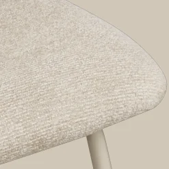 Hot Bouclair Fabric and Metal Bar Stool