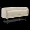 Discount Bouclair Fabric and Metal Bench
