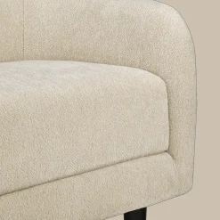 Discount Bouclair Fabric and Metal Bench