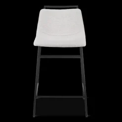 Bouclair Fabric and Metal Counter Stool