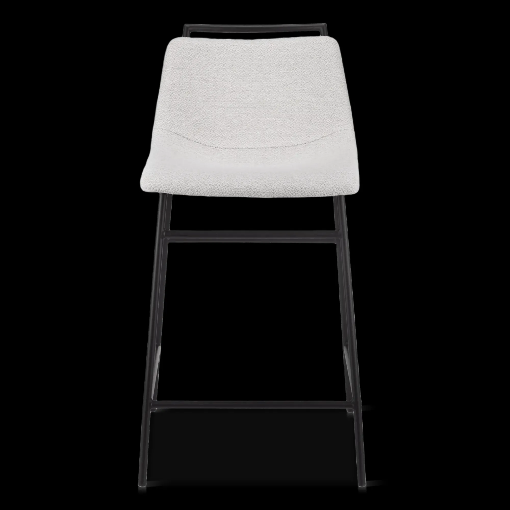 Bouclair Fabric and Metal Counter Stool