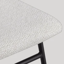 Bouclair Fabric and Metal Counter Stool