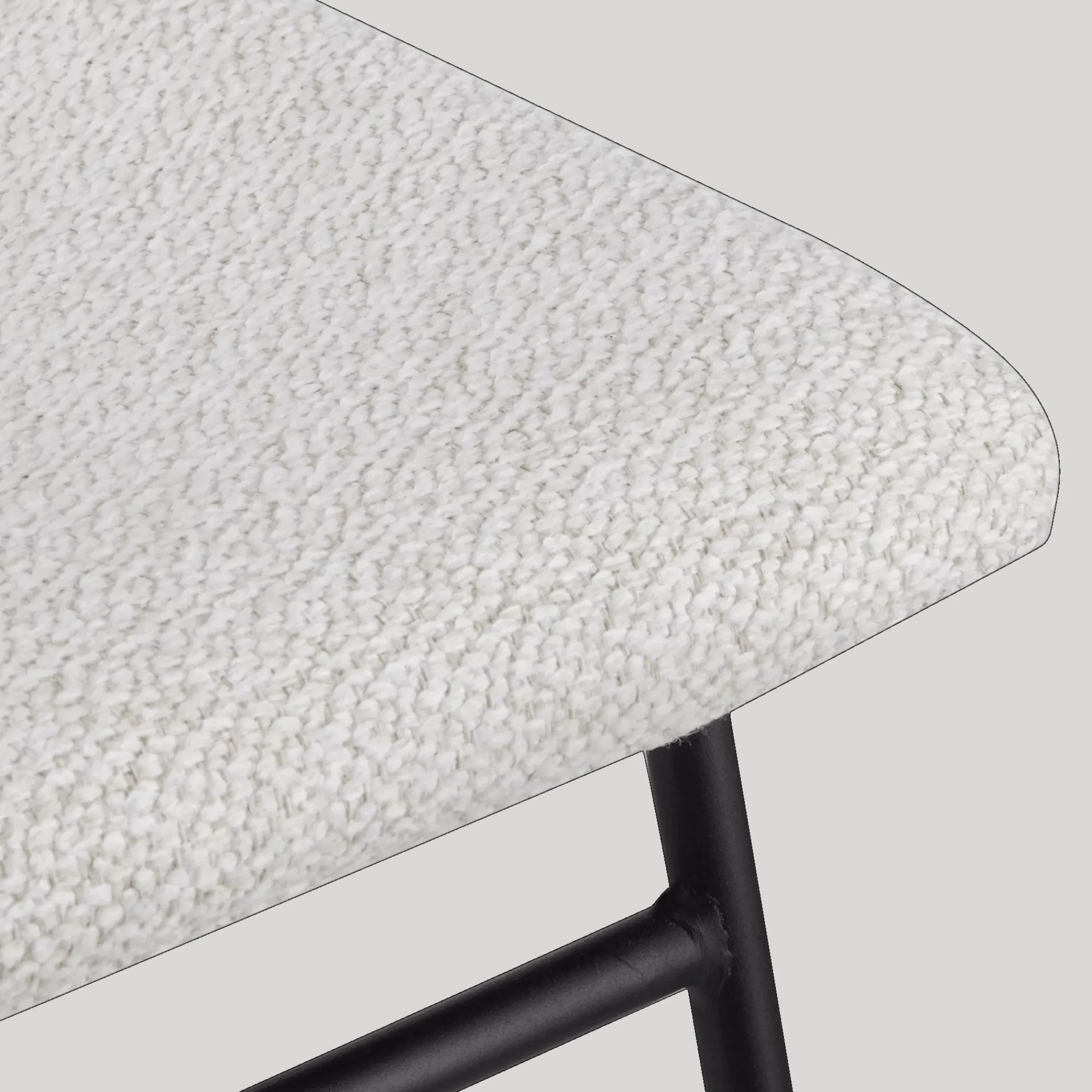 Bouclair Fabric and Metal Counter Stool