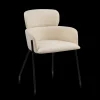 Bouclair Fabric and Metal Dining Chair