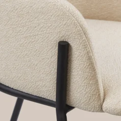 Bouclair Fabric and Metal Dining Chair