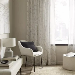 Discount Bouclair Fabric and Metal Dining Chair