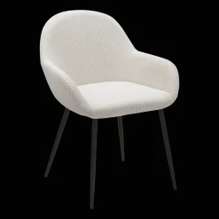 Sale Bouclair Fabric and Metal Dining Chair