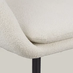 Outlet Bouclair Fabric and Metal Dining Chair