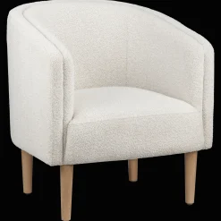 Best Bouclair Fabric and wood accent chair