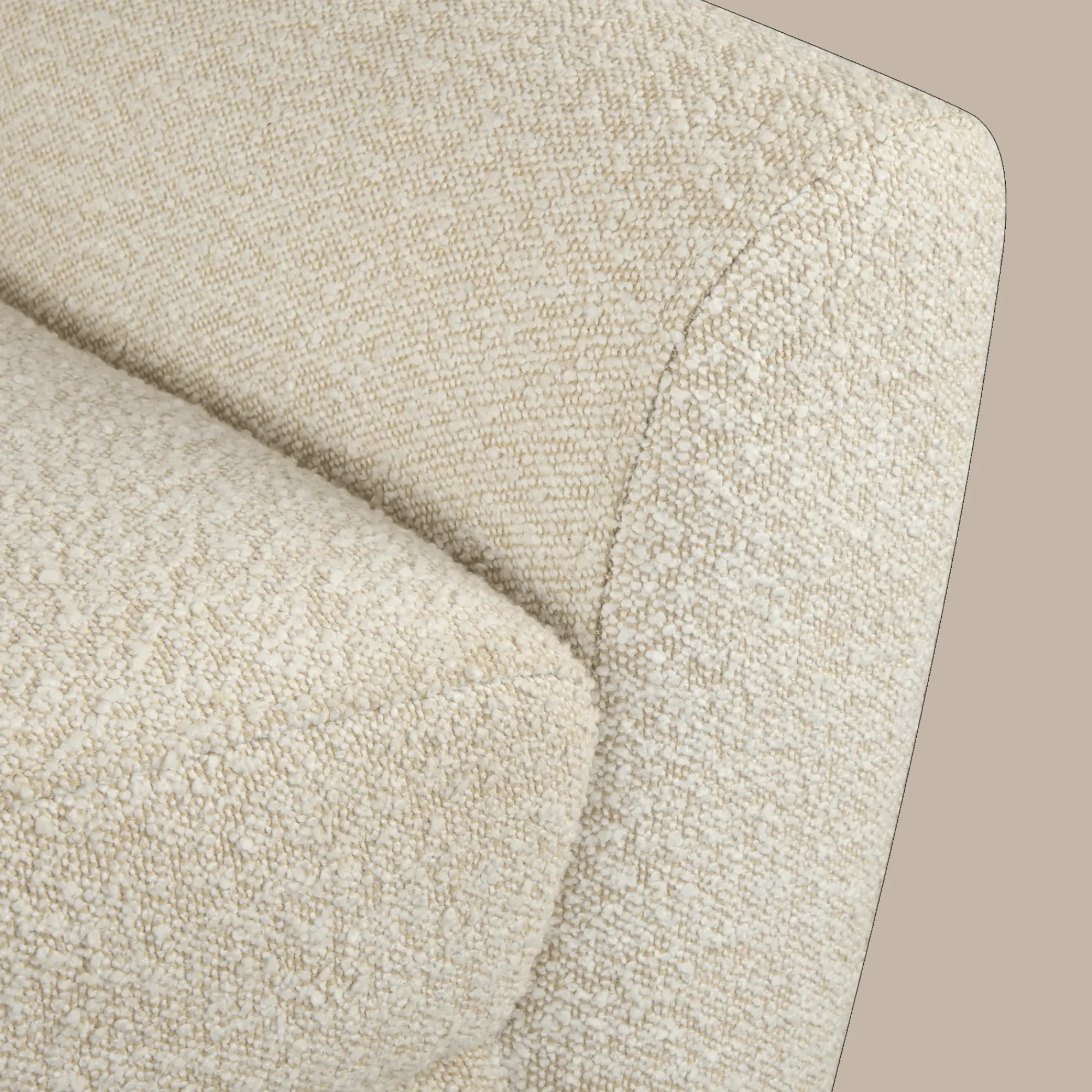 Sale Bouclair Fabric and Wood Bench