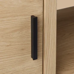 Online Bouclair Fabric and Wood Bench with Shoe Rack and Storage