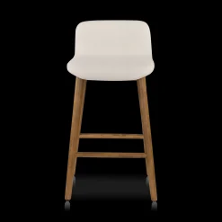 Best Bouclair Fabric and Wood Counter Stool