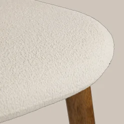 Best Bouclair Fabric and Wood Counter Stool