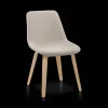 Bouclair Fabric and Wood Dining Chair