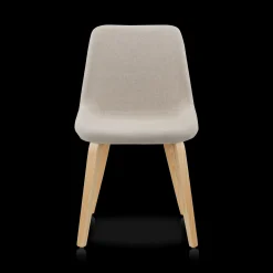 Bouclair Fabric and Wood Dining Chair