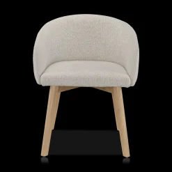 Outlet Bouclair Fabric and Wood Dining Chair