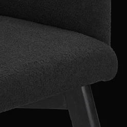 Hot Bouclair Fabric and Wood Dining Chair