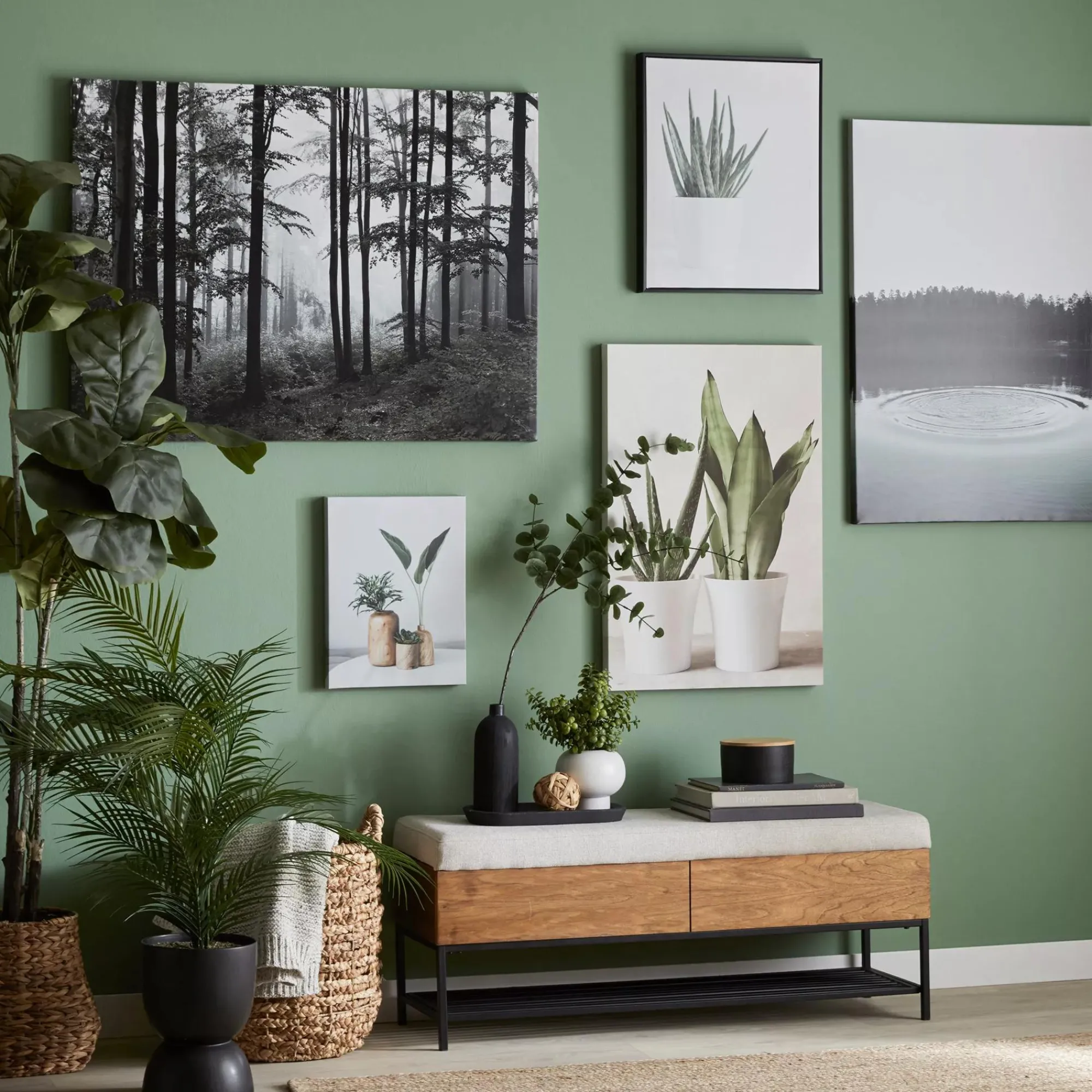 Discount Bouclair Fabric Wood and Metal Storage Bench with Shoe Rack