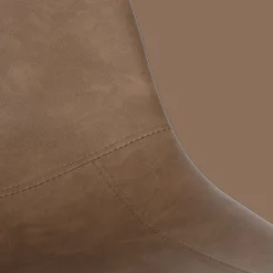 Discount Bouclair Faux Leather and Metal Adjustable Bar Stool