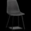 Online Bouclair Faux Leather and Metal Dining Chair