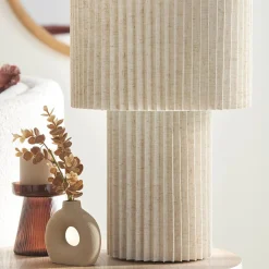 Bouclair Fold Linen Table Lamp