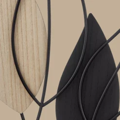 Sale Bouclair Framed Metal & Wood Leaves Wall Art