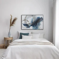 Outlet Bouclair Gel-Embellished Abstract Framed Art