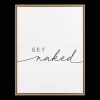 Sale Bouclair Get Naked Framed Art