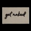 Online Bouclair Get Naked Typography Bath Mat
