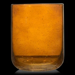 Outlet Bouclair Glass Amber Candle Holder