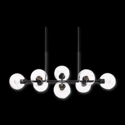 Best Bouclair Glass and Metal Ceiling Lamp