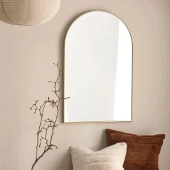 Clearance Bouclair Gold Arched Mirror