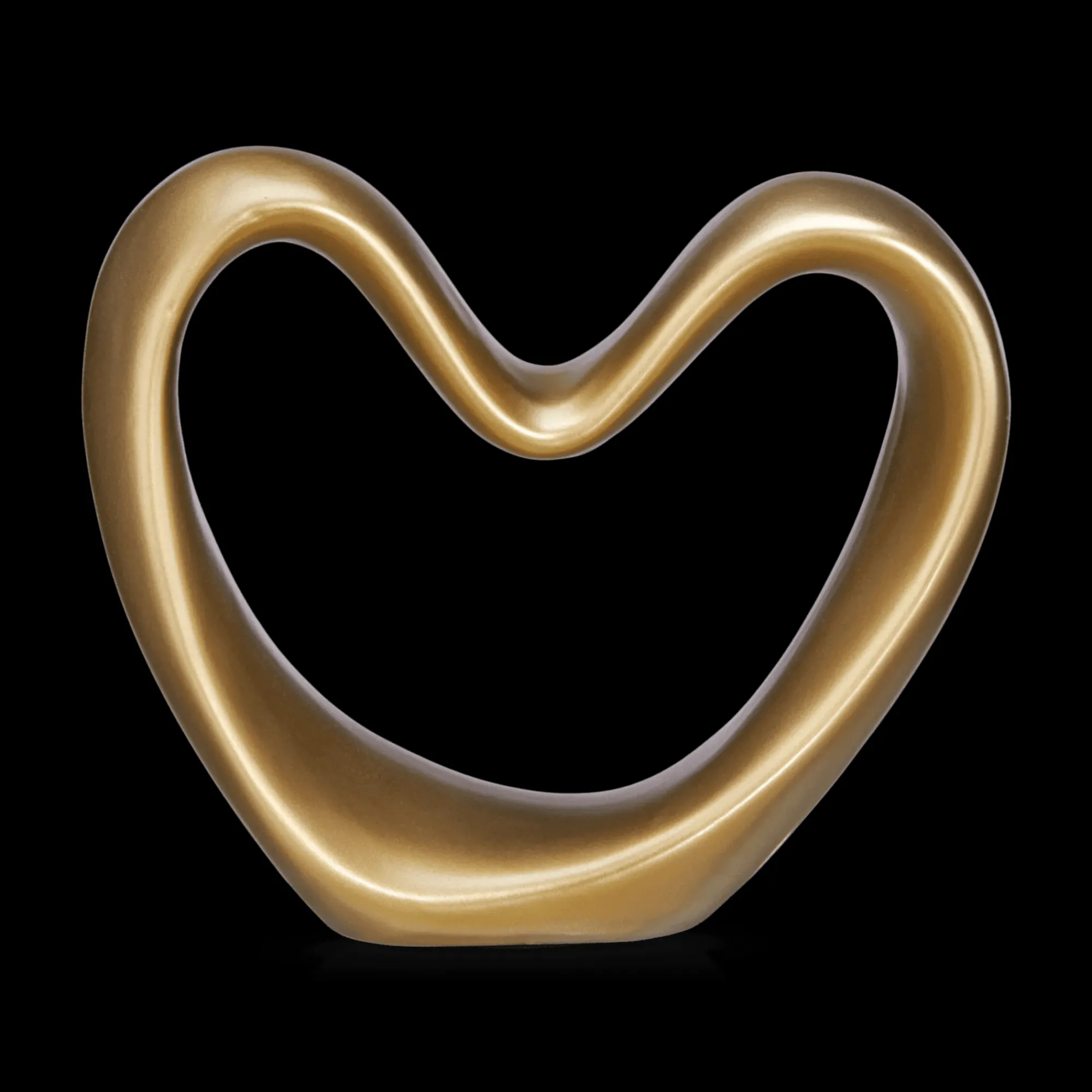 Bouclair Gold Decorative Ceramic Heart