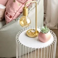 Online Bouclair Gold Table Lamp With Scalloped Base