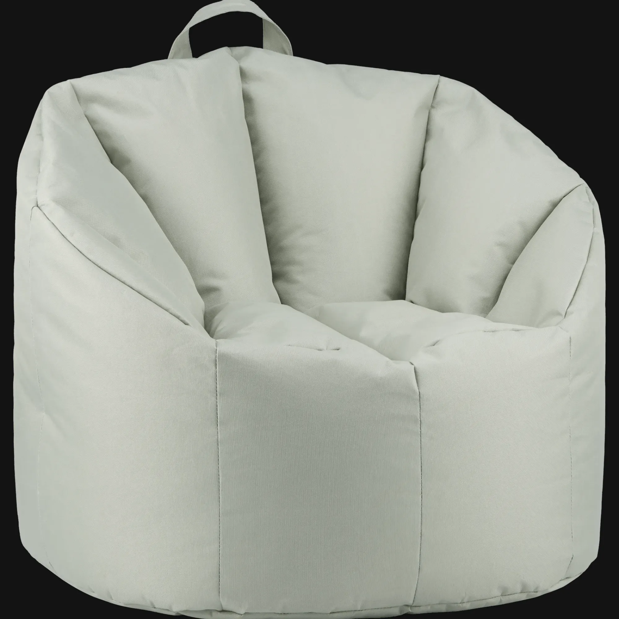 New Bouclair Green Canvas Bean Bag