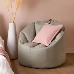 New Bouclair Green Canvas Bean Bag