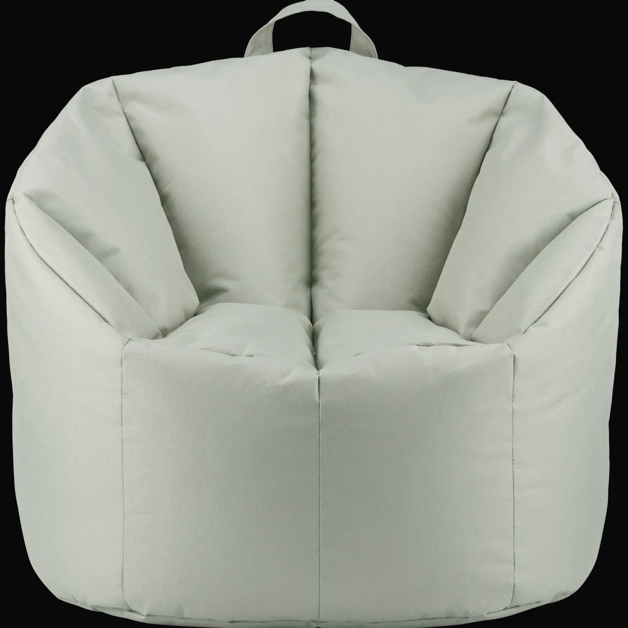 New Bouclair Green Canvas Bean Bag