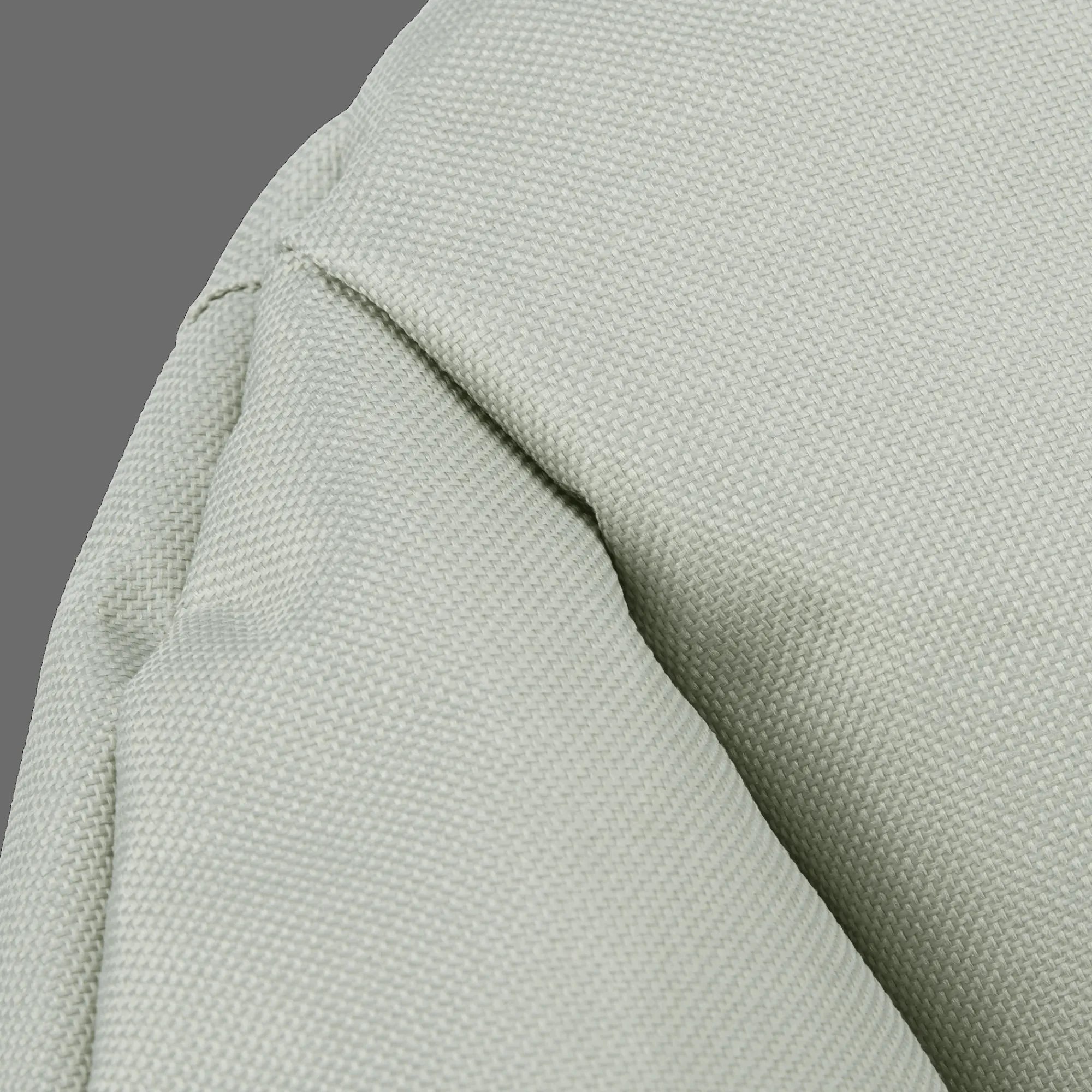 New Bouclair Green Canvas Bean Bag