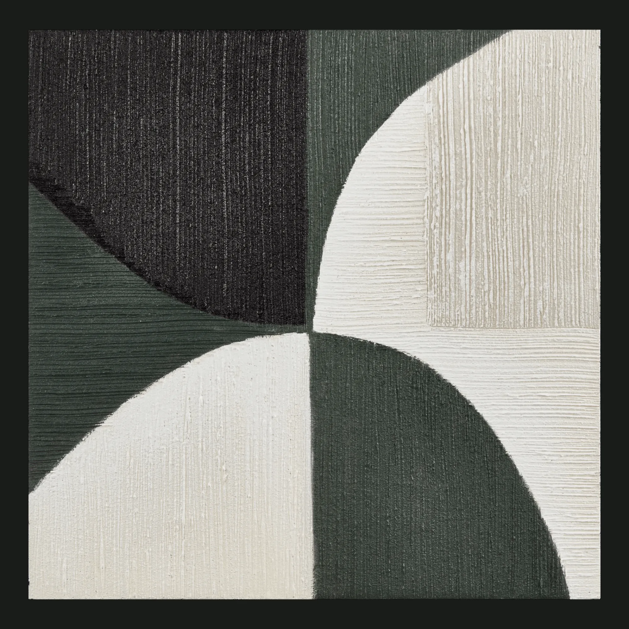 Sale Bouclair Green Color Block Abstract Art