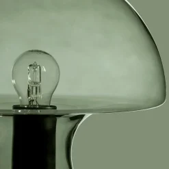Online Bouclair Green Glass Mushroom Table Lamp