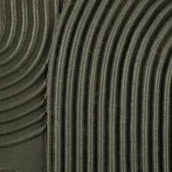 Bouclair Green Lines Oil Painted Canvas