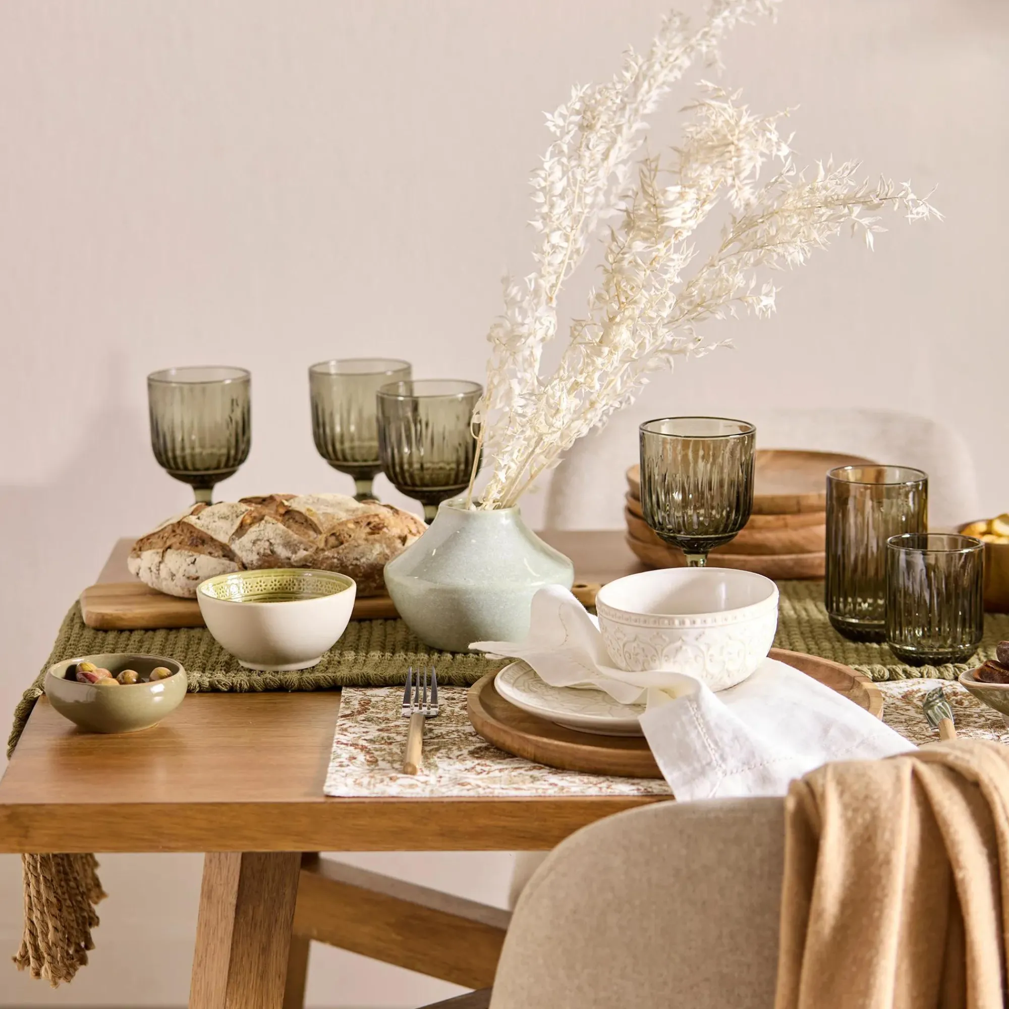 Online Bouclair Green Oil Bottle