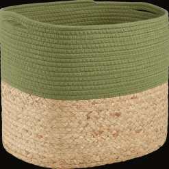 Outlet Bouclair Green Rope Basket