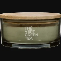 Sale Bouclair Green Tea Candle with Wooden Lid