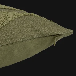 Hot Bouclair Green Yara Lumbar Decorative Pillow