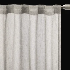 Best Bouclair Grey Eneca Back-Tab/Rod-Pocket Curtain